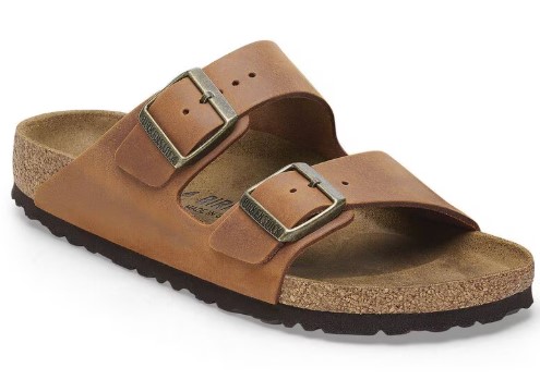 Pianelle Birkenstock Arizona pelle oliata cognac - misura 42